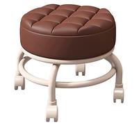 Sgabello girevole con ruote, per garage, giardinaggio, casa, feste