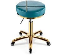Sgabello girevole con ruote, puleggia girevole per salone di bellezza, manicure, parrucchieri di fascia alta, sgabello rotondo alla moda resistente