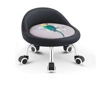 Sgabello girevole con schienale - Sedia girevole a 360°, altezza regolabile, design robusto per garage, negozio, casa, ufficio