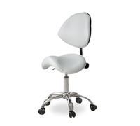 Sgabello girevole ergonomico con base in metallo resistente, sedia idraulica da ufficio per studio e uso professionale