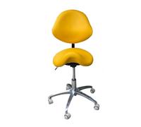 Sgabello girevole ergonomico con base in metallo resistente, sedia idraulica da ufficio per studio e uso professionale