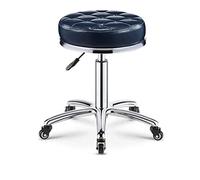 Sgabello girevole regolabile con ruote, sedia da meccanico pneumatico, sedile basso rotondo da officina, grigio scuro (grigio marrone), perfetto per garage, ufficio e uso domestico