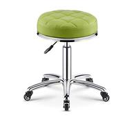 Sgabello girevole regolabile con ruote, sedile meccanico pneumatico, sedia rotonda bassa per officina, colore grigio scuro, misura universale, durevole e confortevole