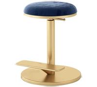 Sgabello girevole regolabile in altezza con comodo cuscino, ideale per tolette e vanità, migliora il comfort e lo stile