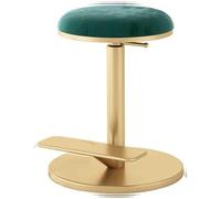 Sgabello girevole regolabile in altezza con comodo cuscino, ideale per tolette e vanità, migliora il comfort e lo stile