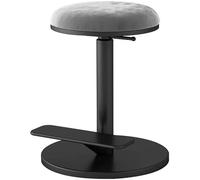 Sgabello girevole regolabile in altezza con comodo cuscino, ideale per tolette e vanità, migliora il comfort e lo stile
