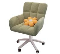 Sgabello girevole regolabile in altezza con schienale per ufficio, vanità e sala da pranzo, seduta girevole per una seduta comoda e stile