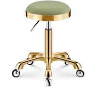 Sgabello girevole regolabile in altezza per sedia rotonda di rotolamento del tatuaggio del salone dell'ufficio con opzione di colore verde