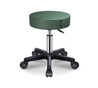 Sgabello girevole regolabile in pelle PU con morbida imbottitura per spa, salone, uso medico, tatuaggio