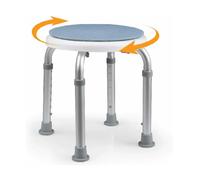 Sgabello girevole Sedia da bagno antiscivolo 6 marce Altezza regolabile Donna incinta Anziani Vasca da bagno Sedia da doccia Sedile Bagno sicuro