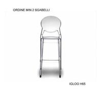 Sedia Igloo Chair in Policarbonato Trasparente Scab Design Per cucina Soggiorno