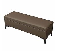 Sgabello ignifugo, design pieghevole in pelle con piedini in metallo, supporta 150 kg, sgabello multifunzionale per il cambio scarpe, 100 x 40 x 42 cm