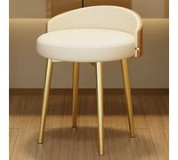 Sgabello imbottito con gambe in metallo, per camera da letto o soggiorno, design moderno grigio