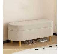 Sgabello imbottito in velluto color caffè chiaro, con gambe in legno, rettangolare, per pianoforte e finestra (120 cm), elegante arredamento per la casa