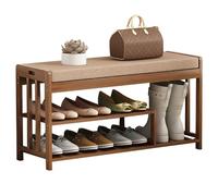 Sgabello imbottito per fasciatoio, con contenitore robusto, panca da ingresso per corridoio, lunghezza regolabile 50 cm, 70 cm, 80 cm, 90 cm, 91 cm, facile da montare, perfetto per l'uso sulla porta