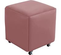 Sgabello impilabile impermeabile resistente con ruote, in pelle facile da pulire, supporto stabile del carico, perfetto per uso domestico e ufficio, design versatile ed elegante