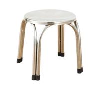 Sgabello impilabile multiuso, sedie in acciaio inox, facile da pulire,