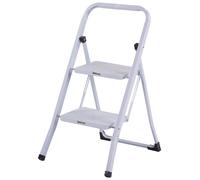 Sgabello in acciaio Bianco 2 Gradini Quick Step Brixo