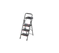 Sgabello in acciaio Solidstep 3 gradini p/max 150 kg Nero