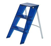Sgabello in acrilico trasparente con 3 gradini antiscivolo scala pieghevole per interni ed esterni, espositore trasparente per cucina e soggiorno, soluzione versatile ed elegante