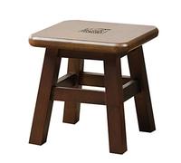 Sgabello in legno di pino massiccio, senza bordi taglienti, perfetto per soggiorno, balcone, camera da letto e bagno, design compatto 24 x 26 cm, per un uso versatile