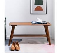 Sgabello in legno massello, panca portaoggetti multifunzionale per ingresso, camera da letto, soggiorno, design leggero di lusso, organizer per cambio scarpe