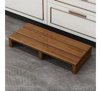 Sgabello in legno per letto - 12/15 cm - Poggiapiedi antiscivolo in legno massello per letti alti - uso interno/esterno - marrone 60 sgabelli robusti per mobilità ridotta