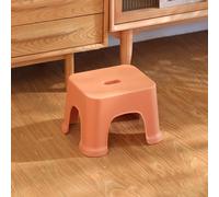 Sgabello in plastica addensato per la casa semplice panca piccola, colore: aranc