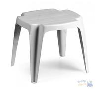 SGABELLO IN PLP IMPILABILE CALYPSO SOLID BIANCO cm 42x37xH 38