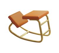 Sgabello inginocchiato for sedie da ufficio, sedia for ADHD, sgabello ergonomico inginocchiato con cuscinetto for i fianchi, for alleviare il dolore alla schiena e al collo(Orange,75x50x45cm-Gold)