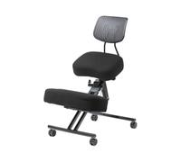 Sgabello inginocchiato for ufficio, sedia ortopedica for correggere dolori alla schiena e al collo, altezza regolabile, sedia ergonomica progettata(Black)