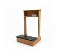 Sgabello inginocchiatoio da preghiera Sedia Da Meditazione 43 × 50 × 80 cm | Comodo e resistente Per Vipassana E Meditazione Trascendentale ideale per meditazione e regali religiosi(Natural Wood)