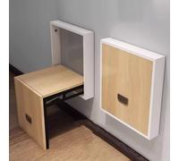 Sgabello invisibile per cambio scarpe, scarpiera per ingresso, bagno, soggiorno, sgabello pieghevole in legno, peso 226,8 kg