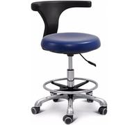 Sgabello medico dentale, regolabile in altezza, girevole a 360°, design ergonomico per uso clinico e di laboratorio