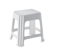 SGABELLO MOD. NOVANTA GIGANPLAST cm.42X34X42H A TORRETTA IN PLASTICA BIANCA