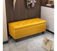 Sgabello moderno con poggiapiedi pieghevole, 100 x 40 x 43 cm, elegante panca portaoggetti per camera da letto e ingresso, mobili decorativi funzionali