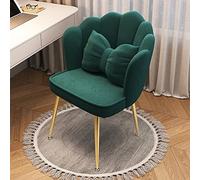 Sgabello moderno di metà secolo con schienale e morbido cuscino imbottito, comoda sedia smerlata per sala da pranzo camera da letto Vanity seduta elegante e confortevole