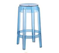 Sgabello moderno in acrilico trasparente, design fantasma, impilabile, completamente assemblato, ideale per bar e isole della cucina (colore Q, 43 x 43 x 65 cm)