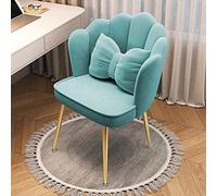 Sgabello moderno Mid Century per sala da pranzo con schienale e morbido cuscino imbottito, comoda sedia smerlata