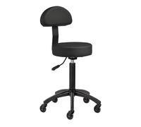 Sgabello multifunzione con schienale | Gabbiano D026 (nero)