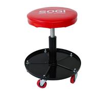 Sgabello officina garage registrabile in altezza girevole con pistone SOGI X4-02