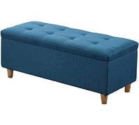 Sgabello ottomano in tessuto da 78,7 cm con coperchio ribaltabile, elegante panca per scarpe, per ingresso, soggiorno o camera da letto, soluzione versatile per riporre oggetti e decorazioni per la