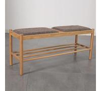 Sgabello ottomano moderno da fattoria, design in corda di cotone intrecciato a mano, versatile panca per scarpe e soluzione per riporre oggetti, per ingresso, corridoio e camera da letto