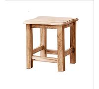 Sgabello ottomano Sgabello con gradini in legno Sgabello in legno massello Poggiapiedi in paulownia Pouf piccolo poggiapiedi per bagno Cucina Camera da letto Soggiorno Sgabello per scarpe (Legno natur