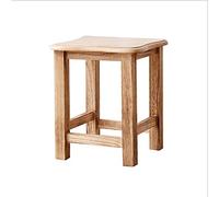 Sgabello ottomano Sgabello con gradini in legno Sgabello in legno massello Poggiapiedi in paulownia Pouf piccolo poggiapiedi per bagno Cucina Camera da letto Soggiorno Sgabello per scarpe (Legno natur