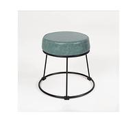 Sgabello ottomano Sgabello con seduta morbida Sgabello piccolo con accento ottomano Poggiapiedi da pranzo Sgabello con gambe in ferro metallico Sgabello da toilette Sgabello per scarpe da soggiorno (V