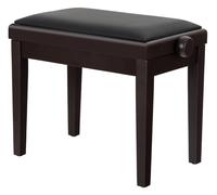 Sgabello Panca Pianoforte Altezza Regolabile Similpella Legno Palissandro Opaco