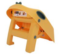 sgabello per bambini 3 in 1 giallo - pieghevole antiscivolo e sicuro