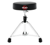 Sgabello per batteria Gibraltar Serie 9000 Round Pro, 9608E (diametro: 35 cm, sedile in vinile, Super Lock, posizione treppiede, piedini in gomma 'Super Foot')