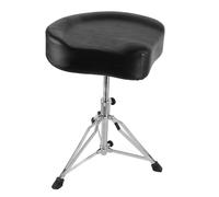 Sgabello per Batteria, Seggiolino per Batteria con Cuscino per Moto con Memory Foam, Sedile del Tamburo con Base in Lega di Zinco, Piedini Antiscivolo, Altezza Regolabile Sedia
